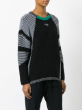 striped panel jumper