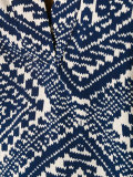 printed V-neck blouse 