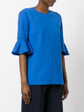 trumpet sleeve blouse