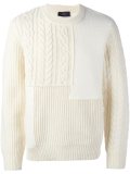 cable knit asymmetric jumper