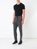 textured stripe joggers