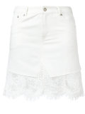 frayed edge skirt