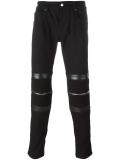 zipped detailing trousers