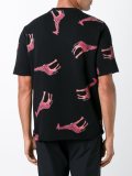 giraffe print T-shirt
