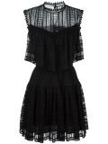 ruffled macramé dress