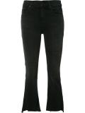 frayed cropped jeans