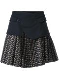pleated jacquard skirt