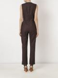 mid-rise printed tailored jumpsuit