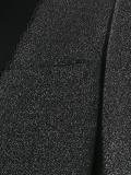 peaked lapel metallic blazer