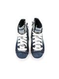 denim hi top sneakers
