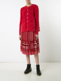 chiffon insert cardigan 