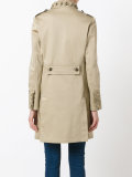 pleat detail coat