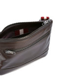 striped strap messenger bag 