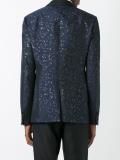 embroidered shawl lapel jacket