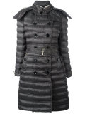 double-breasted parka coat