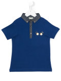 eyes print polo shirt