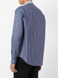 panelled striped shirt