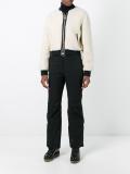 buckled belt flared trousers