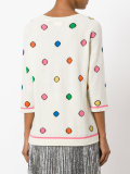 cashmere spot jumper 