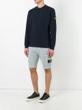 logo patch track shorts 