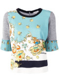 floral print top 