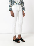 cropped flared trousers