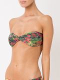 twist detail floral bikini top