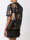 floral print satin top