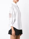cut-off detailing buttoned blouse
