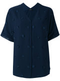 flower embellished shirt 