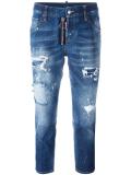 Cool Girl cropped distressed jeans 