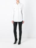 epaulette detail plain shirt