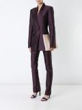 buttoned front blazer