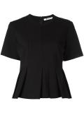 pleated peplum top