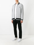 logo embroidery bomber jacket