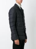 flap pockets quilted jacket