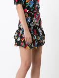floral ruffled skirt