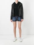 distressed denim shorts