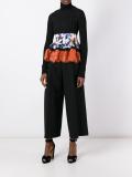 cropped flared trousers