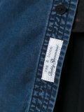 contrasting collar denim shirt