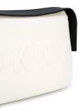 embossed logo crossbody bag