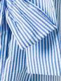 single shoulder striped dress
