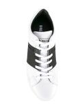 logo embossed sneakers