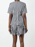 ruffled detail striped T-shirt