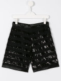sequin embellished shorts 