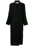 fringed shoulder detail coat