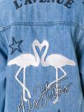 'l'avenue' patch denim jacket