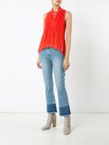 ruffled flared tank