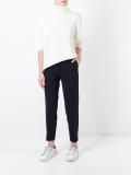 tapered cropped trousers