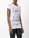 slogan print T-shirt